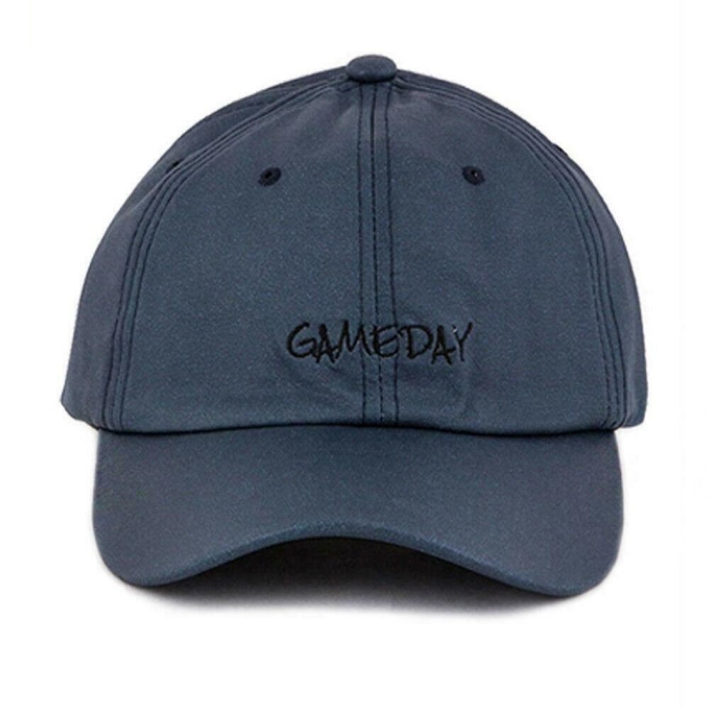 Premium Baseball Cap 100% Polyester Back Strap GAMEDAY Embroidery Ball Cap Teal